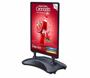 outdoor poster frame pavement signs with water base