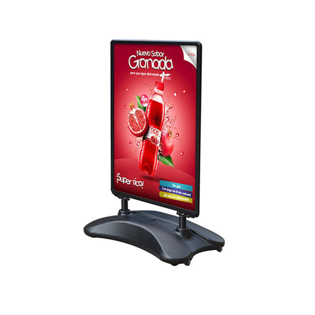 A1 hot sale strong wind resistant aluminium outdoor poster frame pavement signs with water base