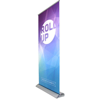 Aluminium silver teardrop roll up stand banner , advertising display banner, backwall display