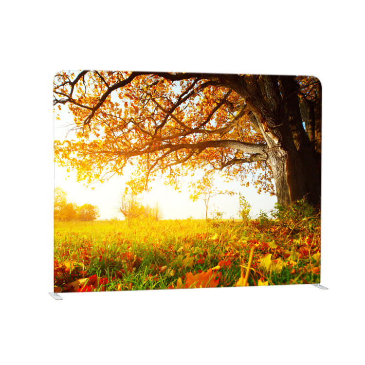 High quality portable customized full color gold sequin tension fabric backdrop