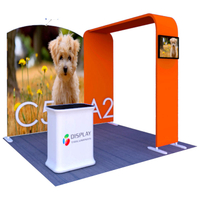 Custom aluminum frame tension fabric exhibition expo booth