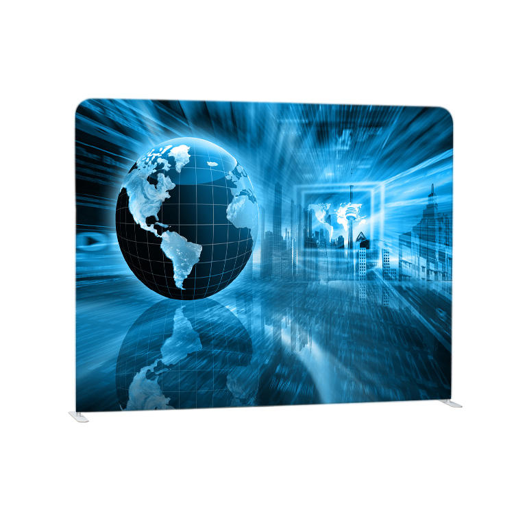 Customized full color straight tension fabric unicorn white background photography for party