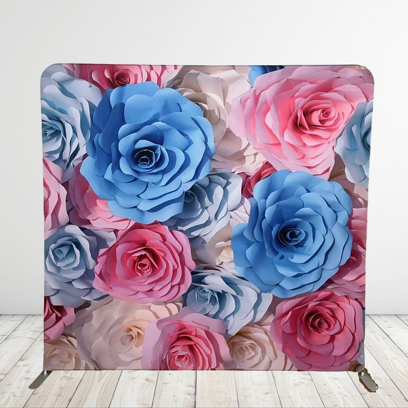 7.6x7.6 ft Collapsible frame wedding decoration background double sided pillowcase for photography backdrop stand