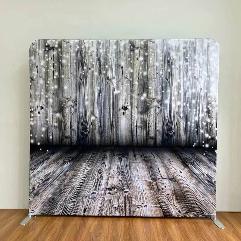 Aluminum Tension Fabric Pop up Exhibition Counter Exhibition Tension Photography Backdrop Stand