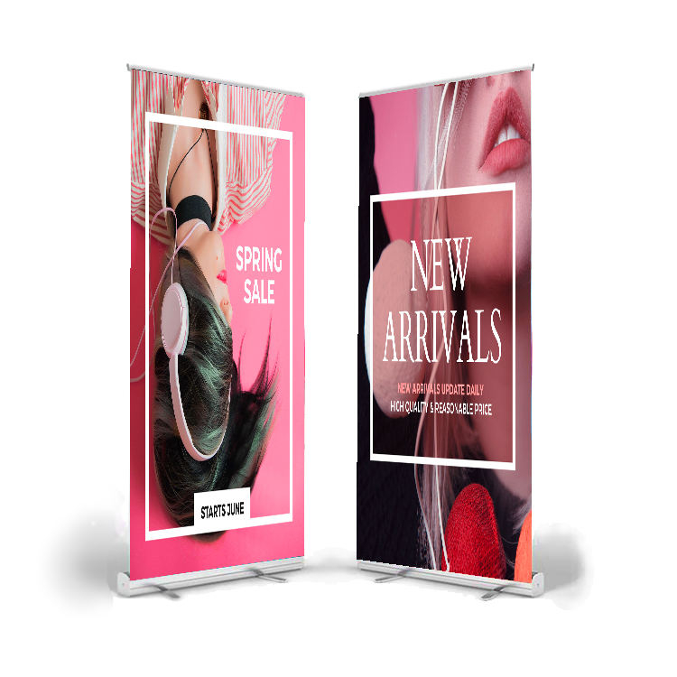 Aluminum frame digital printing portable double sided outdoor pull up banner stand