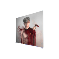 New design portable seg fabric led backlit light box display