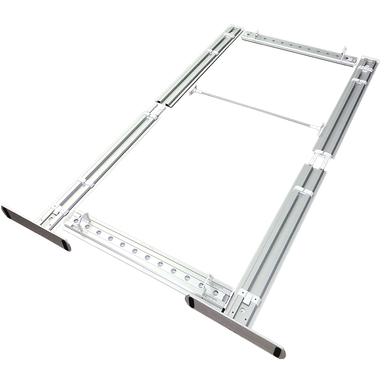 Aluminum high resolution seg led frameless fabric lightbox frame