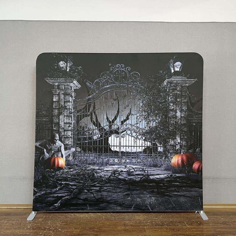 360 Spinner Tension Fabric Stands Led Enclosure Helloween Tension Backdrop Cuved Tension Fabric Wall