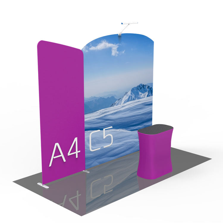 10x10ft Customized graphic full color printed trade show exhibition booth