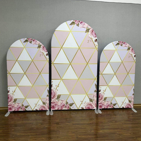 Collapsible aluminum frame party event decoration fancy wedding backdrop wall