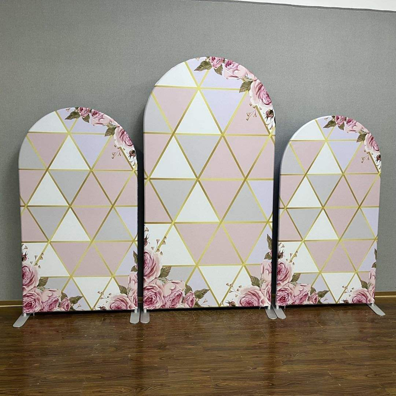 Collapsible aluminum frame party event decoration fancy wedding backdrop wall