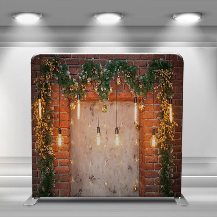 Easy Disassembly Manual Assembly Decorative Background Wall Natural Scenery Photo sublimation printing tension backdrop