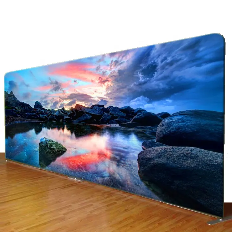 20ft Wide Straight Shaped High Quality Firm Dexterous Photography Advertising Display Backdrop Support Tension Fabric Stand