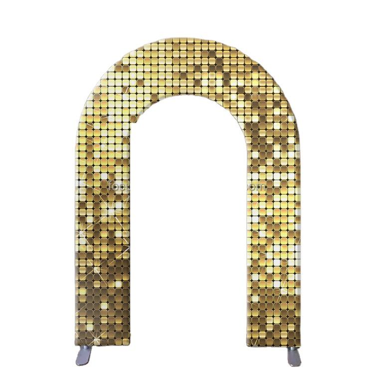 Arch Balloon Backdrop Circle Arch Cover for Wedding Open Arch Backdrop Stand