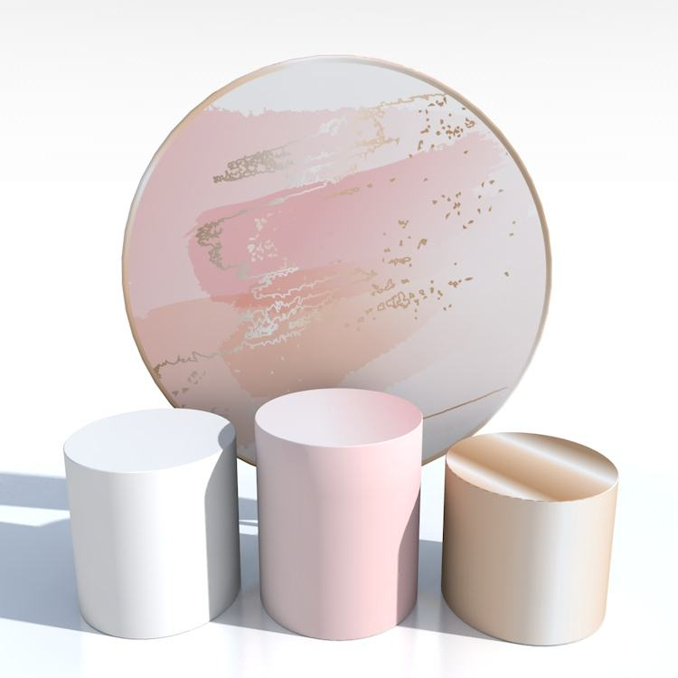 Wedding round party backdrop dessert table columns stand cylinder pedestal for decoration