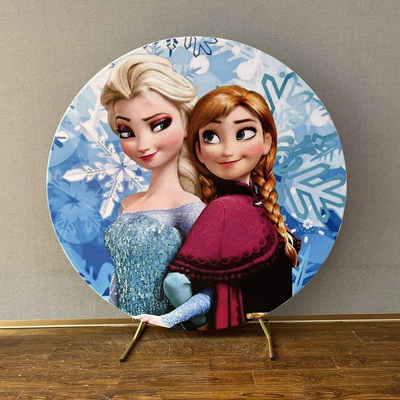 6.6 ft Popular cartoon character fancy printing cover birthday party round backdrop wall
