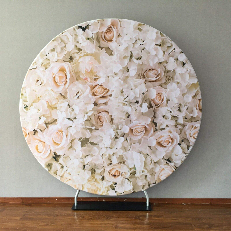 Hot Sale Celebrate New Life Decorative Background Wall Stand Column Cake Table Flower Round Background Wall