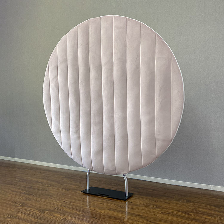 Custom round velvet fabric backdrop