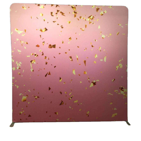 Portable and custom collapsible photography backdrop with aluminum frame