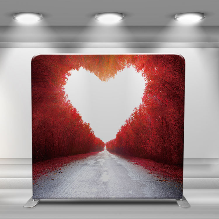 8*10 ft Straight aluminum tube stand printing graphic wedding events backdrop wall