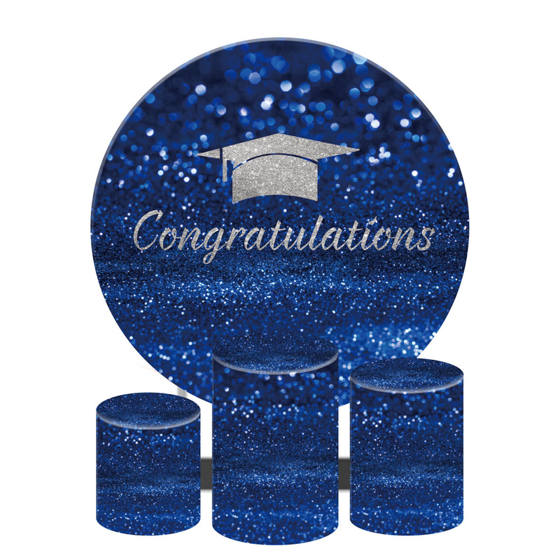 Custom Exhibition Events Birthday Party Circle Tension Polyester Fabric Design Round Stand Wedding Decoration Backdrop