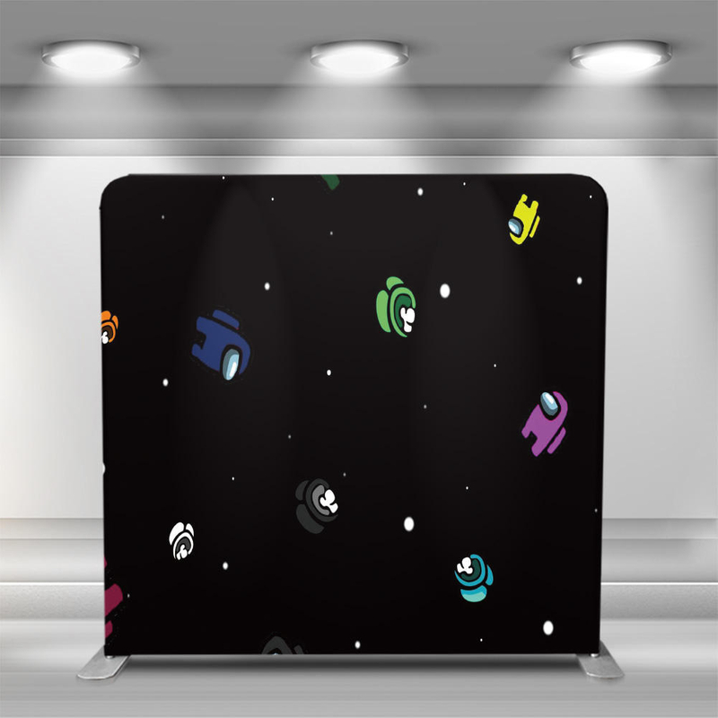 8ft hot sale backdrop panel straight tension fabric backdrop Trade show stand for wedding events birthday party