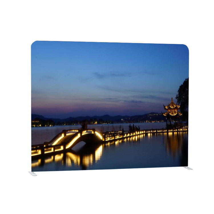 10ftx8ft Straight Inexpensive Indurative Publicity Tension Fabric Banner Display Equipment