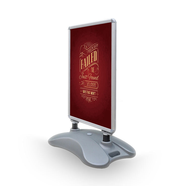 Wholesales outdoor street path water-filled base pavement signs A board