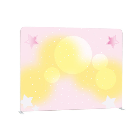 Portable advertising tension fabric pillow case diy photo backdrop stand wedding backdrop