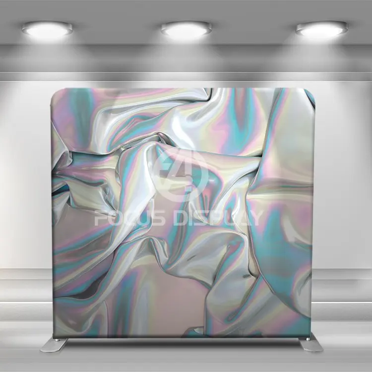10*8 ft Indoor advertising promotion tension fabric display for 360 photo booth backdrop wall