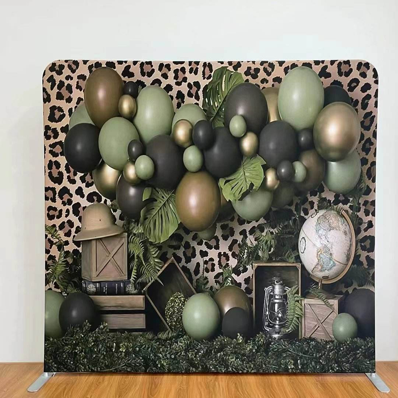 New Custom double printing tension fabric party decoration backdrops photo booth props backdrop wall