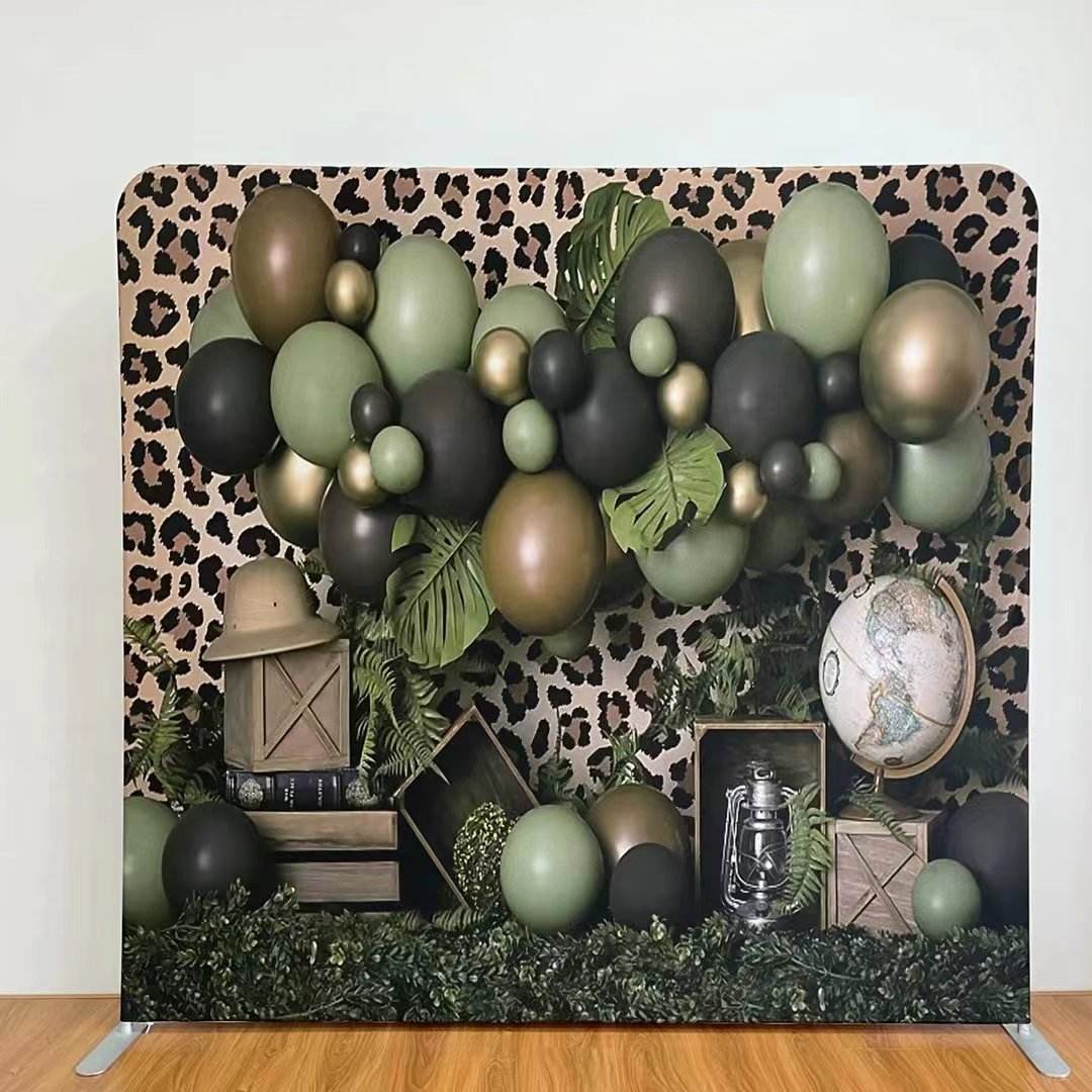 New Custom double printing tension fabric party decoration backdrops photo booth props backdrop wall