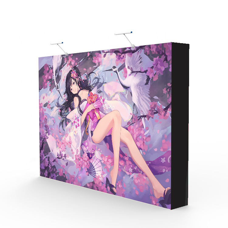 Customized pop up backdrop banner with aluminum frame
