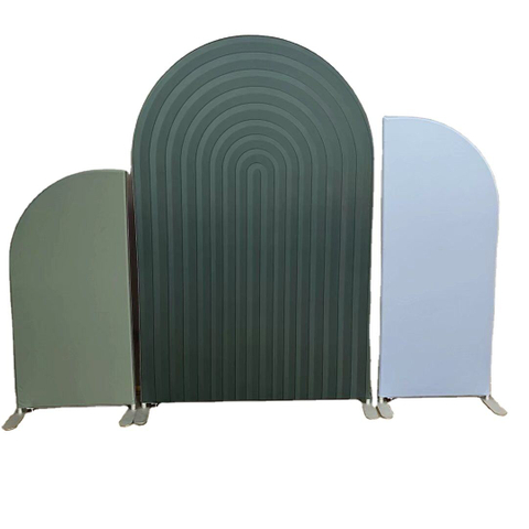 Freestanding Free Style New Design Party Events Aluminum Tube Frame Flower Fabric Arch Backdrop double sided arch stands