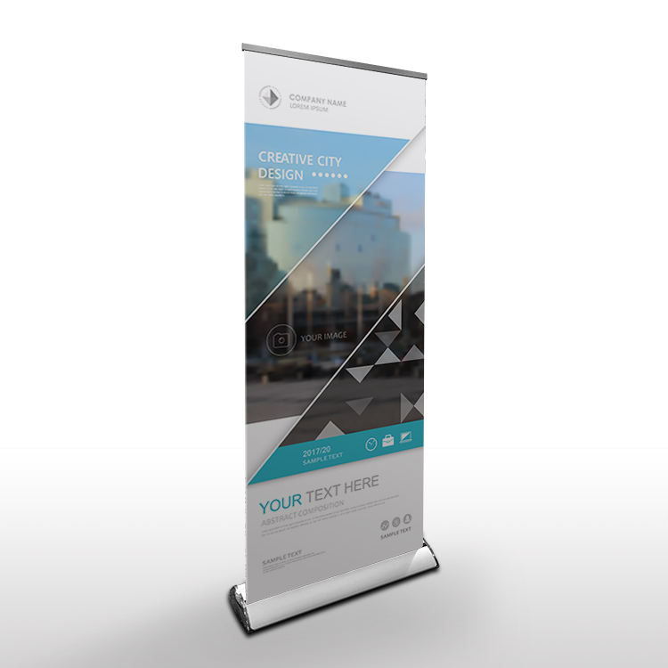 High quality fold able luxurious retractable aluminum roll up banner stand
