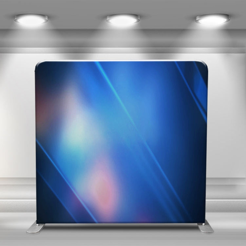Tension fabric tube display backdrop stand wall economical flexible indoor trade show wall system with led lights