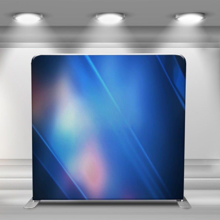 Tension fabric tube display backdrop stand wall economical flexible indoor trade show wall system with led lights