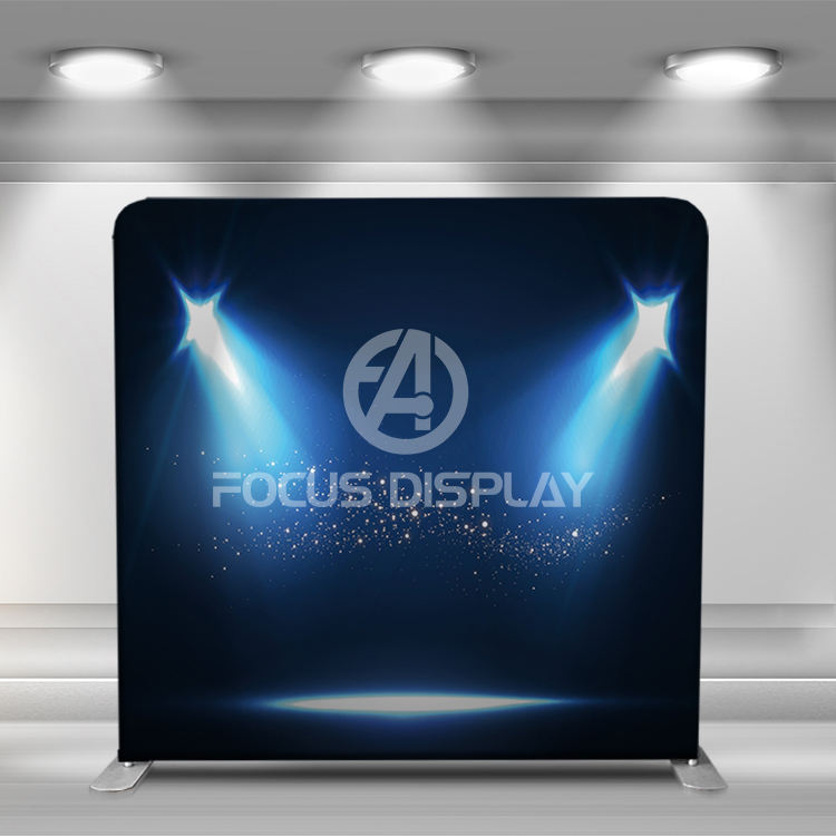 8ft portable durable lightweight straight aluminum tube stand pillow case cover tension fabric photo booth backdrop