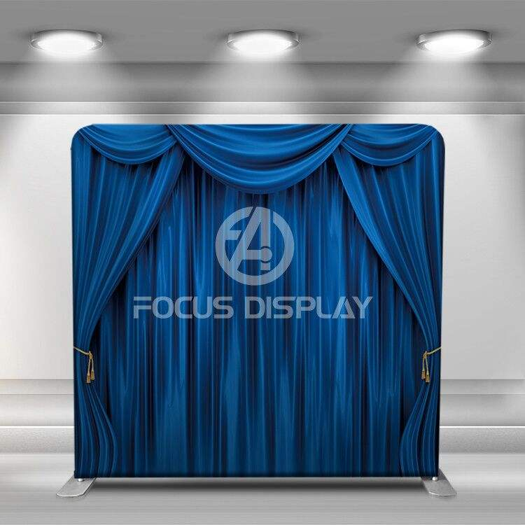 Aluminum tube stand tension fabric party events decoration washable pillowcase backdrop