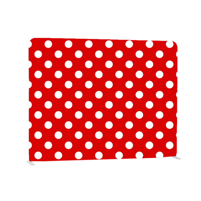 Expo 10ft straight portable full color tension polyester stand backdrop for photography studio