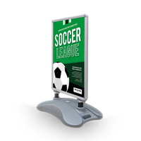 Wind-resistant outdoor A1 board holder display advertising spring stand