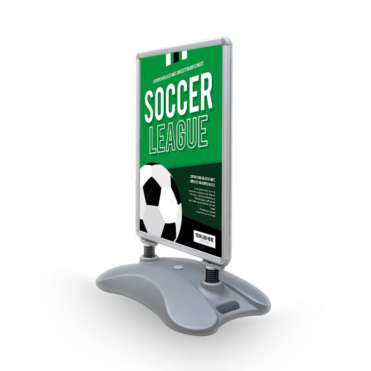 Wind-resistant outdoor A1 board holder display advertising spring stand