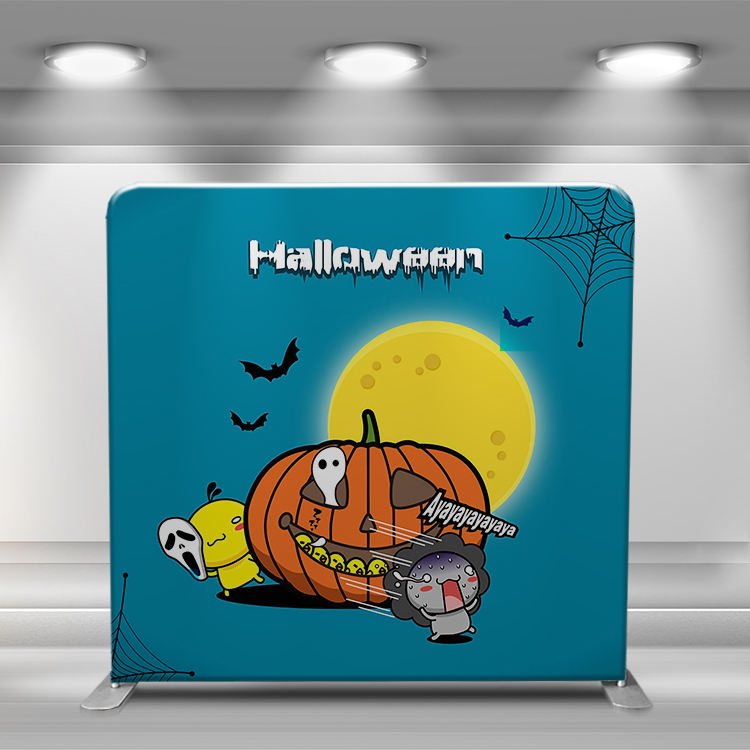10ft Portable trade show back wall diy pillow case backdrop photography background for Halloween
