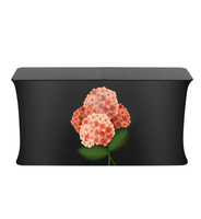 Compact style exhibition display tension fabric trade show counter
