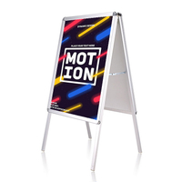 Custom graphic double side a frame sidewalk sign holder poster stand for advertising
