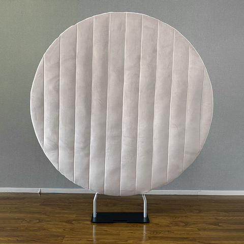 Custom round velvet fabric backdrop