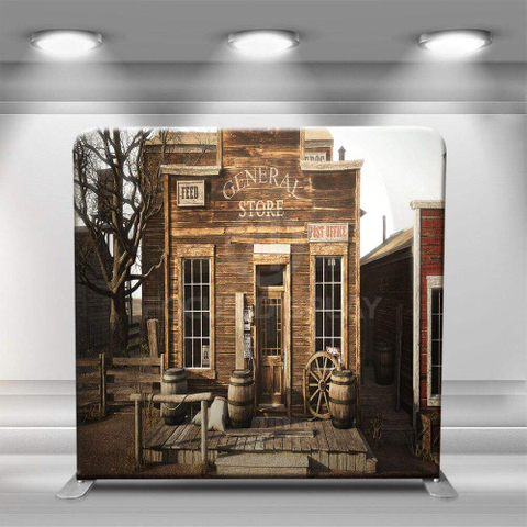 10x8 ft custom portable full printing tension fabric photo booth tube straight advertising and wedding wall portable