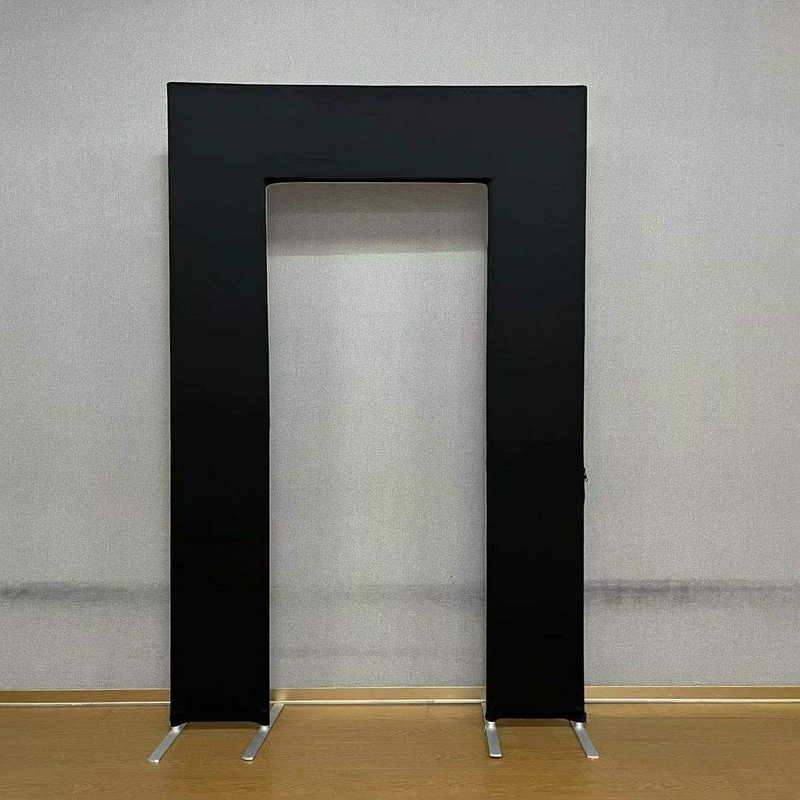 Polygon design sense of double-sided display equipment half arch frame square heart row background wall for wedding