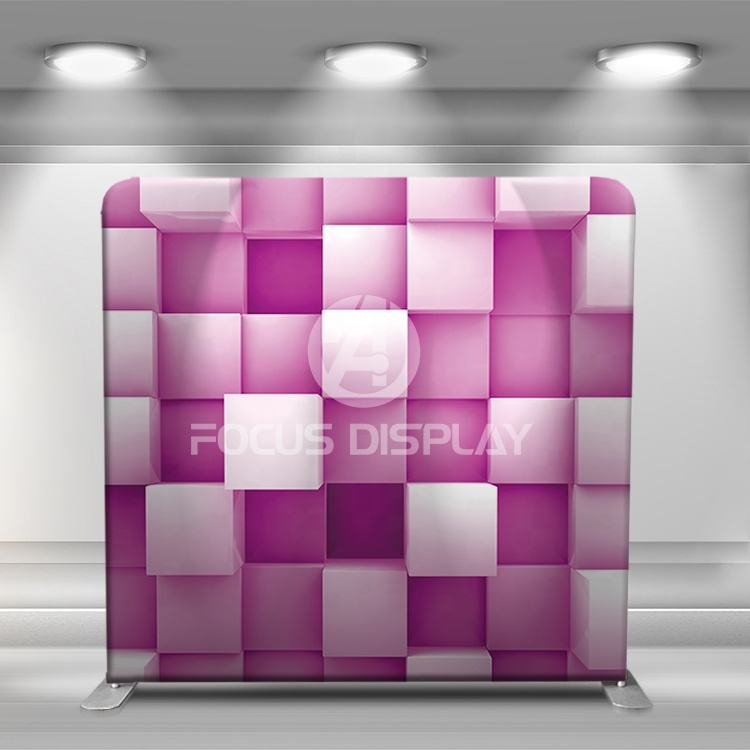10*8 ft Indoor advertising promotion banner stand tension fabric display for 360 photo booth backdrop wall