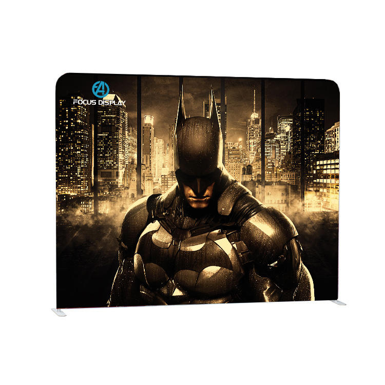 Customized photo backdrop party decoration with tension fabric printing
